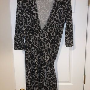 Wrap work dress